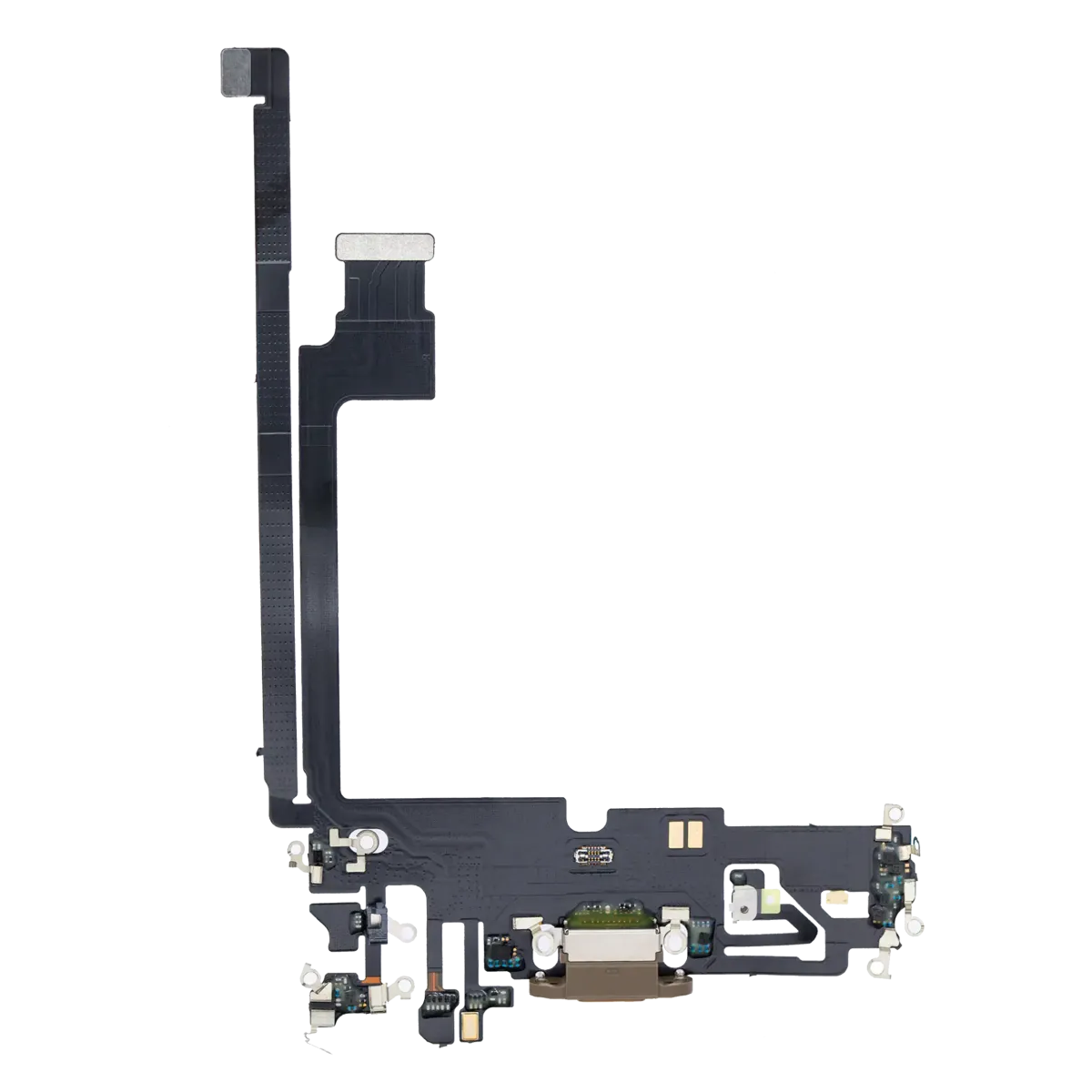 iPhone 12 Pro Max için Şarj Bağlantı Noktası Esnek Kablosu (Premium) (Altın) iPhone 12 Pro Max için Şarj Bağlantı Noktası Esnek Kablosu (Premium) (Altın)