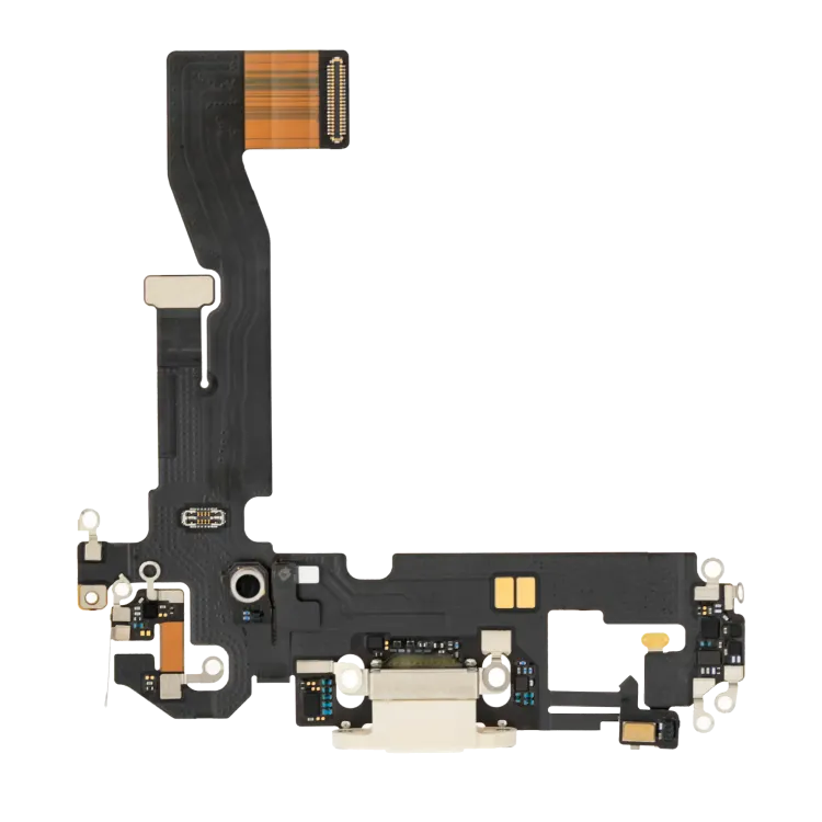 iPhone 12 Pro için Şarj Bağlantı Noktası Esnek Kablosu (Premium) (Altın)