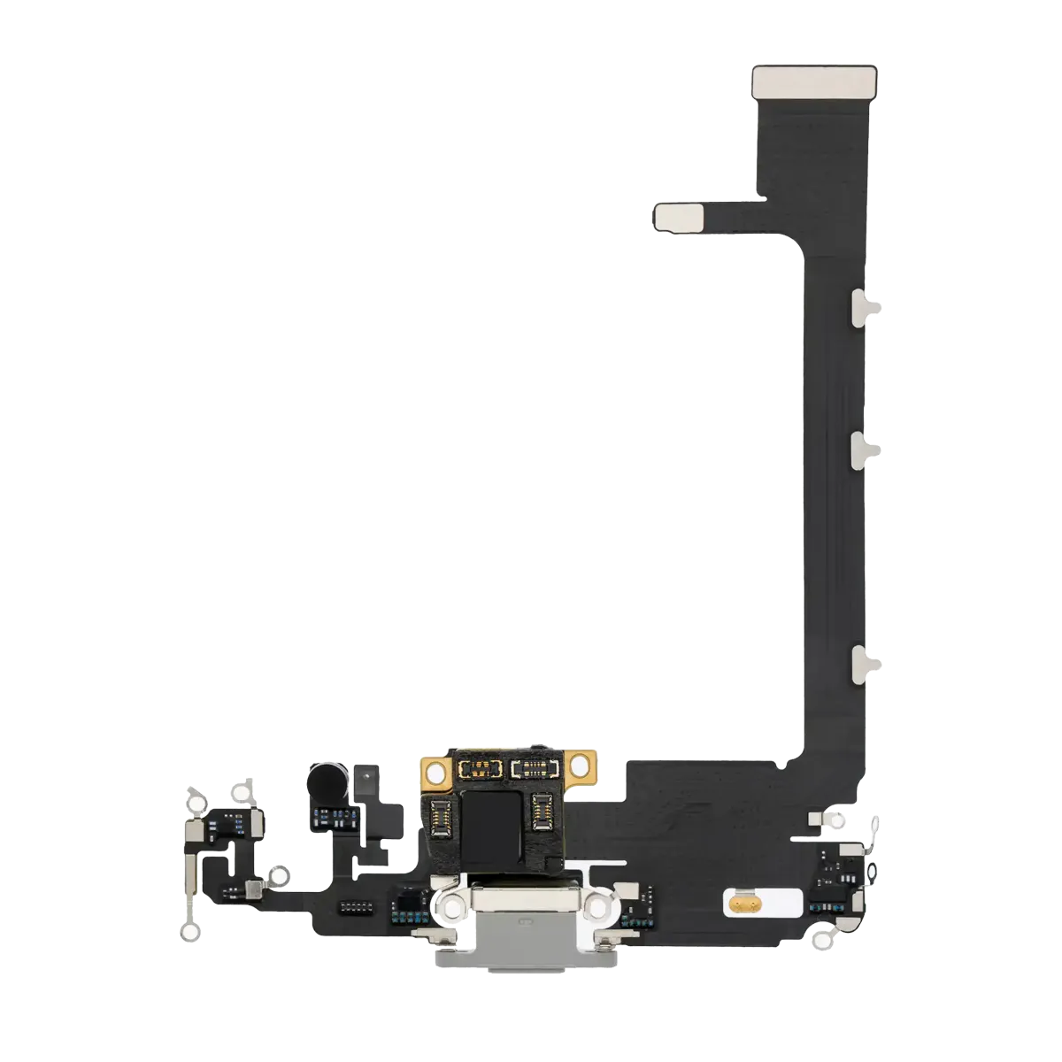 iPhone 11 Pro Max için Kartlı Şarj Bağlantı Noktası Flex Kablosu (Premium) (Gümüş) iPhone 11 Pro Max için Kartlı Şarj Bağlantı Noktası Flex Kablosu (Premium) (Gümüş)