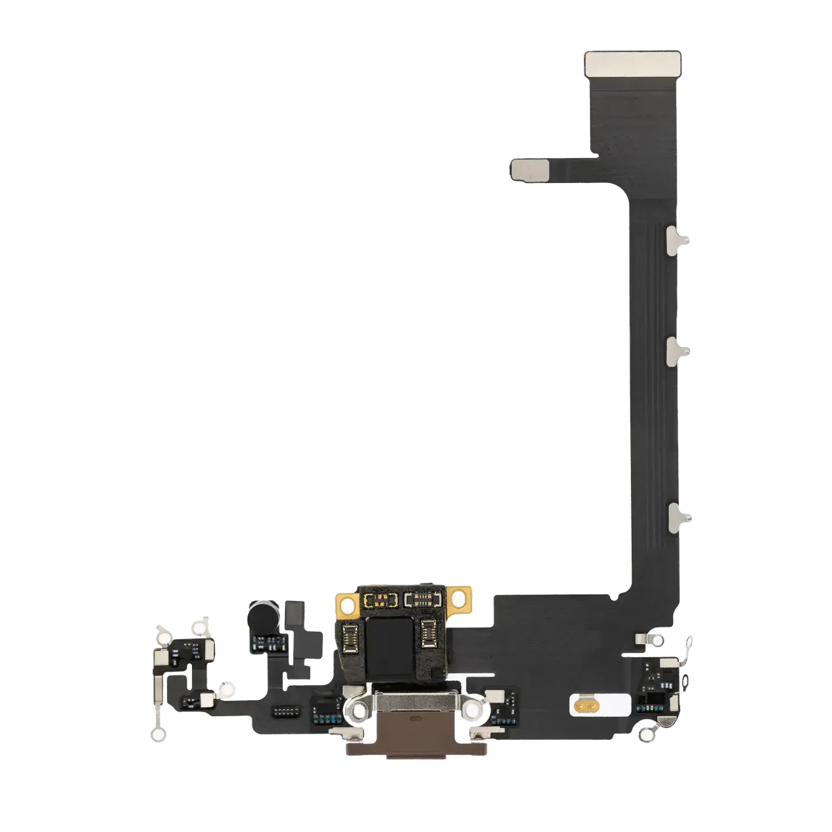iPhone 11 Pro Max için Kartlı Şarj Bağlantı Noktası Flex Kablosu (Premium) (Altın) iPhone 11 Pro Max için Kartlı Şarj Bağlantı Noktası Flex Kablosu (Premium) (Altın)
