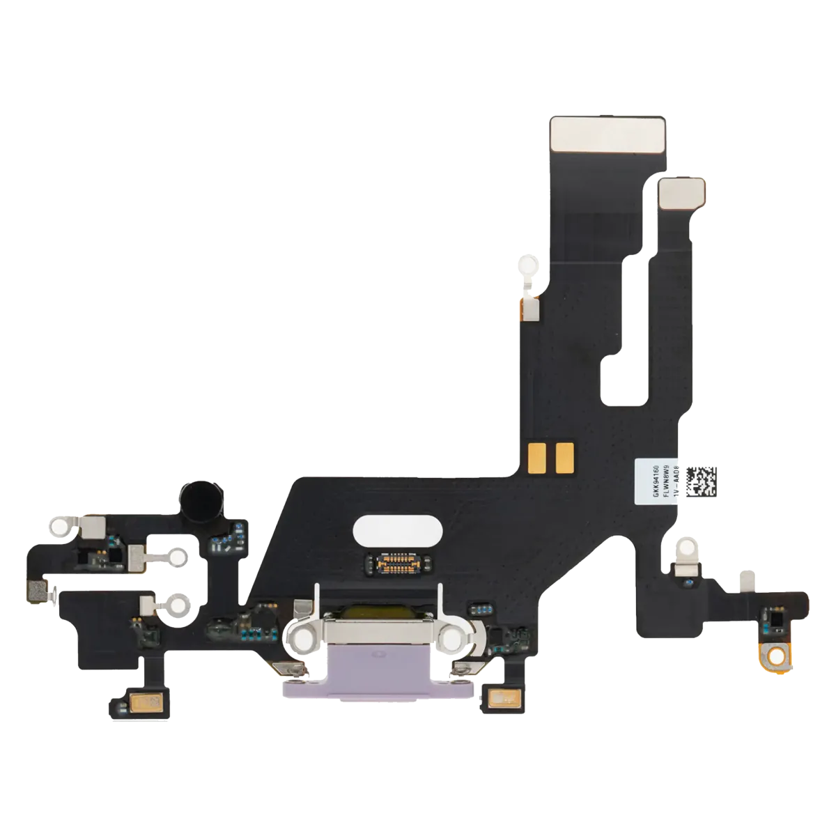 iPhone 11 için Şarj Bağlantı Noktası Esnek Kablosu (Premium) (Mor) iPhone 11 için Şarj Bağlantı Noktası Esnek Kablosu (Premium) (Mor)