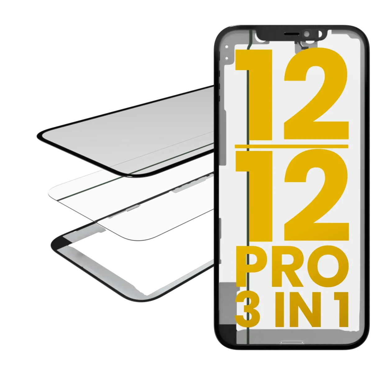 iPhone 12/12 Pro (OCA Master) için 3'ü 1 arada (Önceden Takılmış OCA + Çerçeveli Cam) iPhone 12/12 Pro (OCA Master) için 3'ü 1 arada (Önceden Takılmış OCA + Çerçeveli Cam)