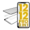 iPhone 12/12 Pro (OCA Master) için 3'ü 1 arada (Önceden Takılmış OCA + Çerçeveli Cam)