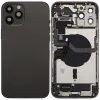 iPhone 12 Pro Max için Şarj Bağlantı Noktası Flex ve Küçük Parçalarla Arka Muhafaza (AB / Global Sürüm) (Kullanılan OEM Çekme: Sınıf B) (Grafit)