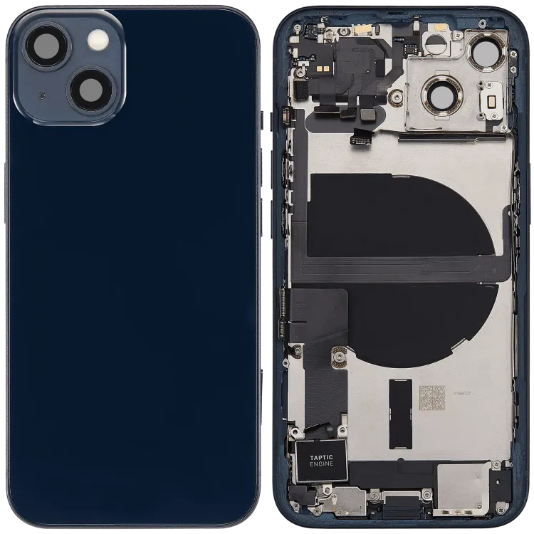 Arka Muhafaza, iPhone 13 için Şarj Bağlantı Noktası Flex ve Küçük Parçalar (ABD Versiyonu) (Kullanılan OEM Çekme: Sınıf B) (Gece Yarısı)