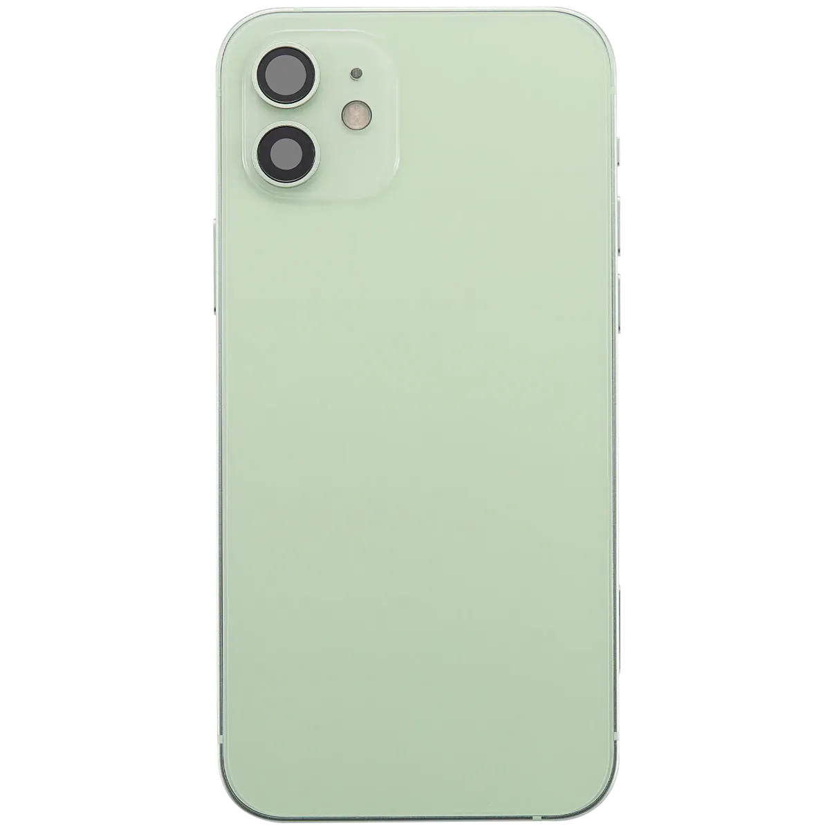 iPhone 12 için Kasa Full Set Şarj Bağlantı Noktası Flex ve Küçük Parçalarla Arka Muhafaza (AB / Global Versiyon)(Yeşil)