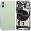 iPhone 12 için Kasa Full Set Şarj Bağlantı Noktası Flex ve Küçük Parçalarla Arka Muhafaza (AB / Global Versiyon)(Yeşil)