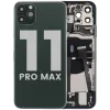 iPhone 11 Pro Max Kasa Full Set için Önceden Takılmış Küçük Bileşenlerle Arka Muhafaza (Gece Yarısı Yeşili)