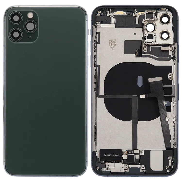 iPhone 11 Pro Max Kasa Full Set için Önceden Takılmış Küçük Bileşenlerle Arka Muhafaza (Gece Yarısı Yeşili) iPhone 11 Pro Max Kasa Full Set için Önceden Takılmış Küçük Bileşenlerle Arka Muhafaza (Gece Yarısı Yeşili)