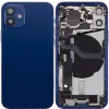 iPhone 12 Mini için Kasa Full Set Şarj Bağlantı Noktası Üstünde (Mavi)