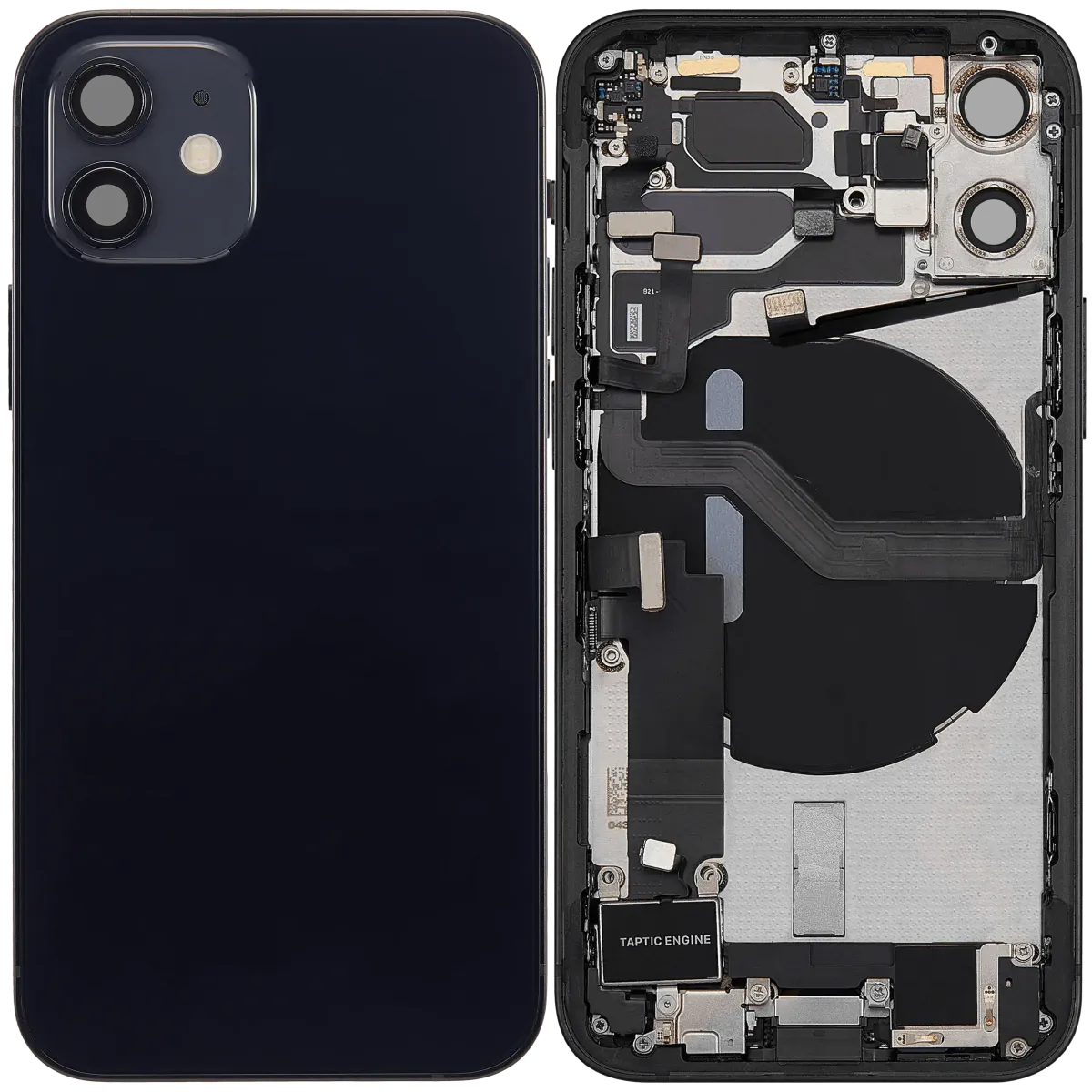 iPhone 12 Mini için Kasa Full Set Şarj Bağlantı Noktası Üstünde (Siyah) iPhone 12 Mini için Kasa Full Set Şarj Bağlantı Noktası Üstünde (Siyah)