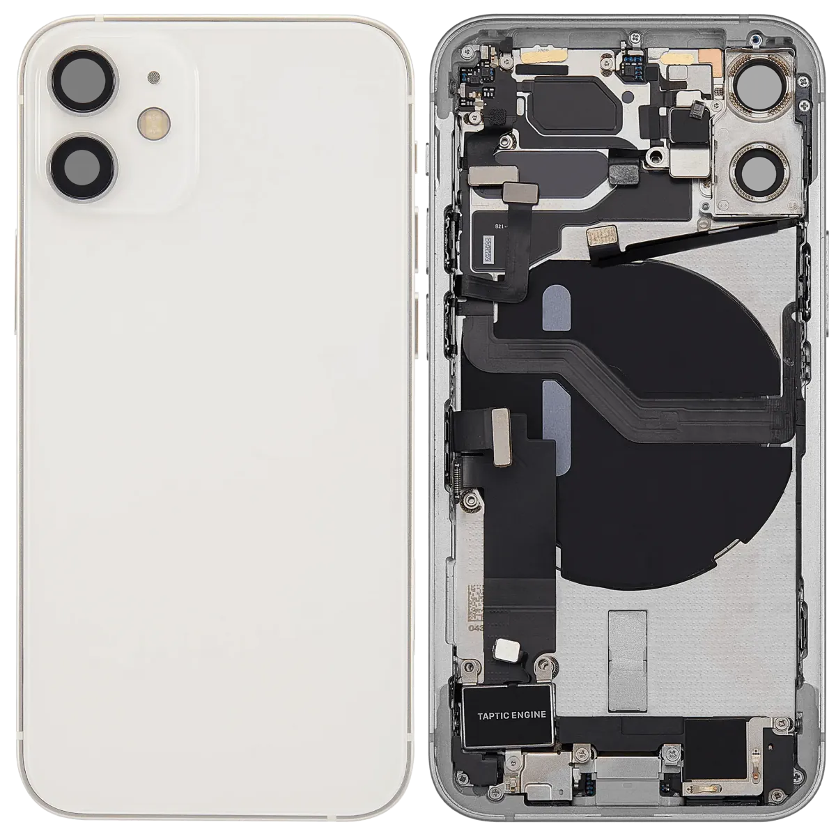 iPhone 12 Mini için Kasa Full Set Şarj Bağlantı Noktası Üstünde (Beyaz) iPhone 12 Mini için Kasa Full Set Şarj Bağlantı Noktası Üstünde (Beyaz)