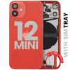 iPhone 12 Mini için Kasa Full Set Şarj Bağlantı Noktası Üstünde (Kırmızı) iPhone 12 Mini için Kasa Full Set Şarj Bağlantı Noktası Üstünde (Kırmızı)