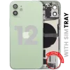 iPhone 12 için Kasa Full Set Şarj Bağlantı Noktası Flex ve Küçük Parçalarla Arka Muhafaza (AB / Global Versiyon)(Yeşil)