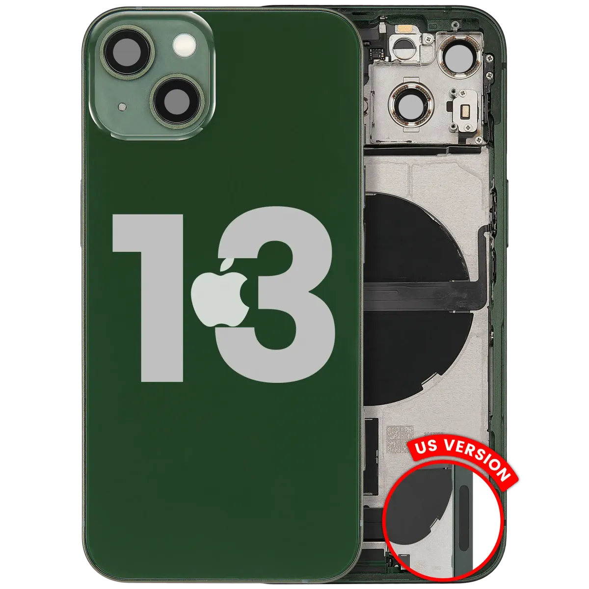 iPhone 13 için Şarj Bağlantı Noktası Flex ve Küçük Parçalarla Arka Muhafaza (ABD Versiyonu) (Kullanılan OEM Çekme: Sınıf B) (Yeşil) iPhone 13 için Şarj Bağlantı Noktası Flex ve Küçük Parçalarla Arka Muhafaza (ABD Versiyonu) (Kullanılan OEM Çekme: Sınıf B) (Yeşil)