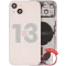 iPhone 13 için Şarj Bağlantı Noktası Flex ve Küçük Parçalarla Arka Muhafaza (ABD Versiyonu) (Kullanılan OEM Çekme: Sınıf B) (Pembe)