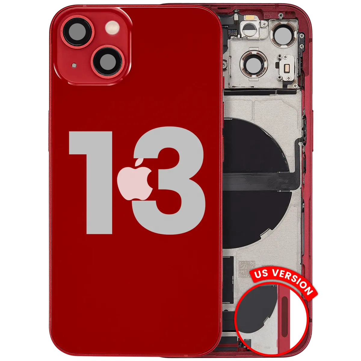 iPhone 13 için Şarj Bağlantı Noktası Flex ve Küçük Parçalarla Arka Muhafaza (ABD Versiyonu) (Kullanılan OEM Çekme: Sınıf B) (Kırmızı) iPhone 13 için Şarj Bağlantı Noktası Flex ve Küçük Parçalarla Arka Muhafaza (ABD Versiyonu) (Kullanılan OEM Çekme: Sınıf B) (Kırmızı)