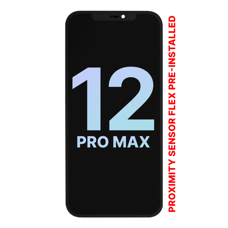 iPhone 12 Pro Max için Orijinal Ekran Dokunmatik Önceden Eklenmiş Yakınlık Sensörü Flex'li