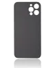 iPhone 12 Pro Max İçin 3M Yapışkanlı Arka Cam (Logosuz / Büyük Kamera Deliği) (Pasifik Mavisi)