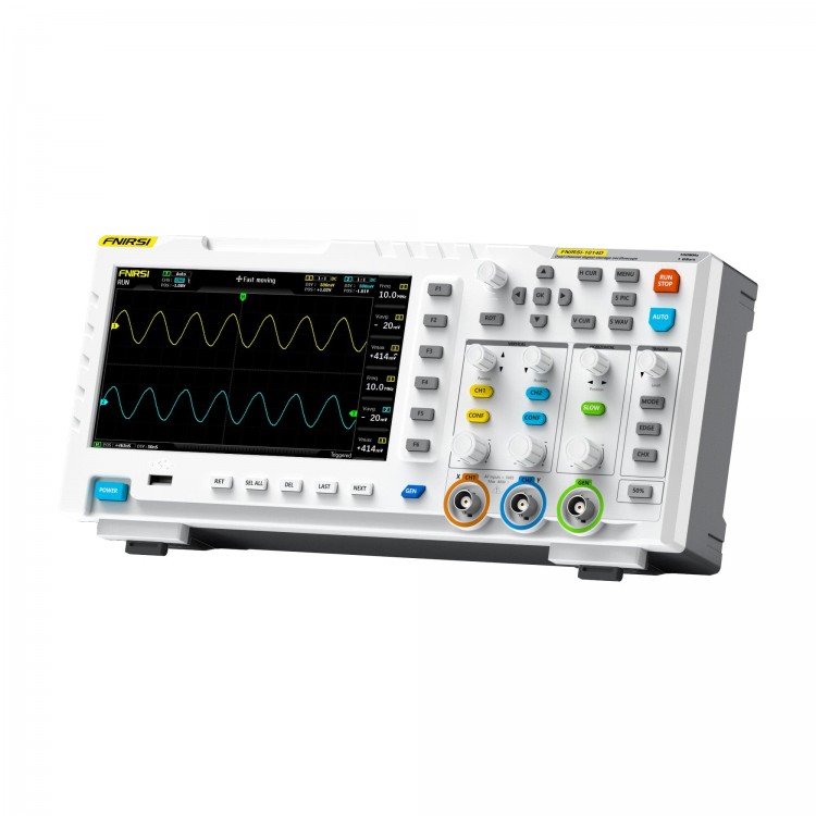 Fnirsi 1014D S Dijital Osiloskop 100MHz 2CH, Sinyal Jeneratörü 10MHz