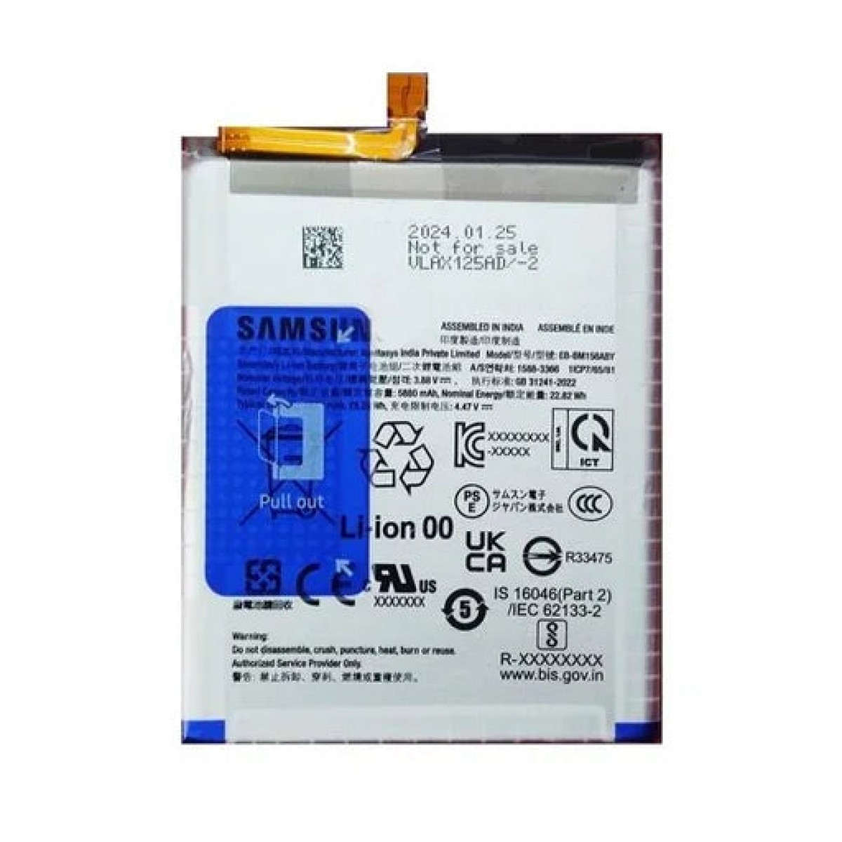 Samsung M15 Batarya Pil Orjinal Mah Logosuz Ürün EB-BM156ABY