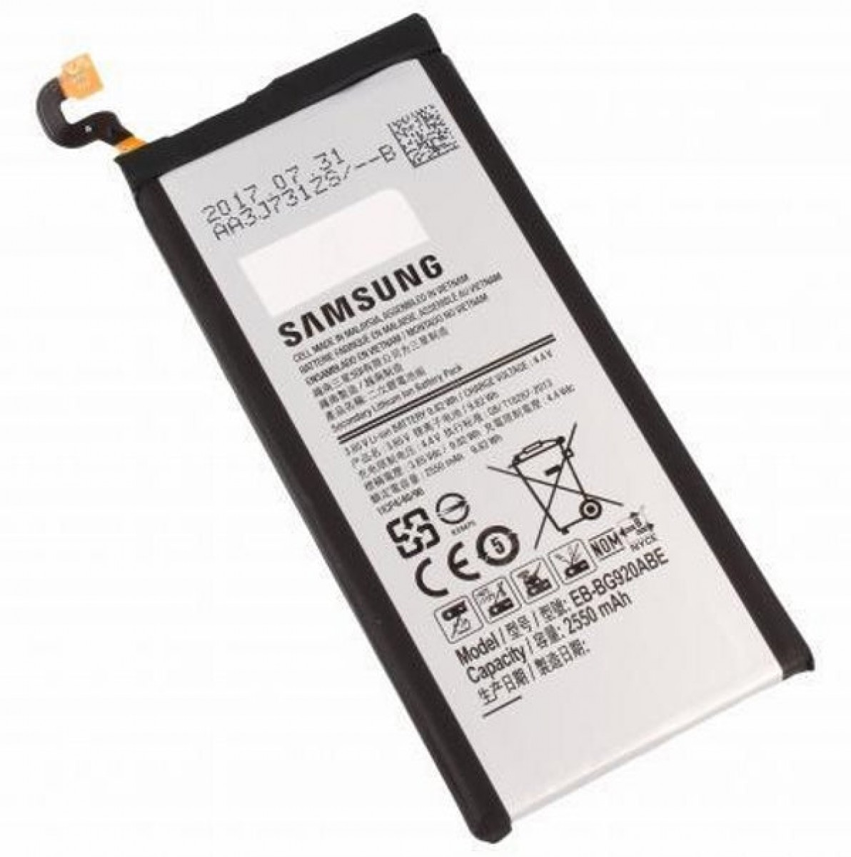 Samsung G920 (S6) Batarya Pil Orjinal Mah Logosuz Ürün EB-BG920ABY Samsung G920 (S6) Batarya Pil Orjinal Mah Logosuz Ürün EB-BG920ABY