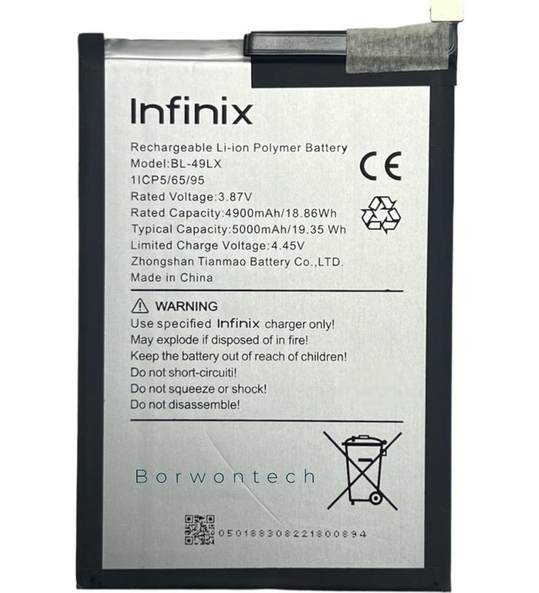 Infinix HOT 20 Batarya Pil Orjinal Mah Logosuz Ürün BL-49LX Infinix HOT 20 Batarya Pil Orjinal Mah Logosuz Ürün BL-49LX