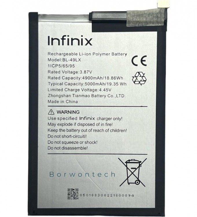 Infinix HOT 20 Batarya Pil Orjinal Mah Logosuz Ürün BL-49LX