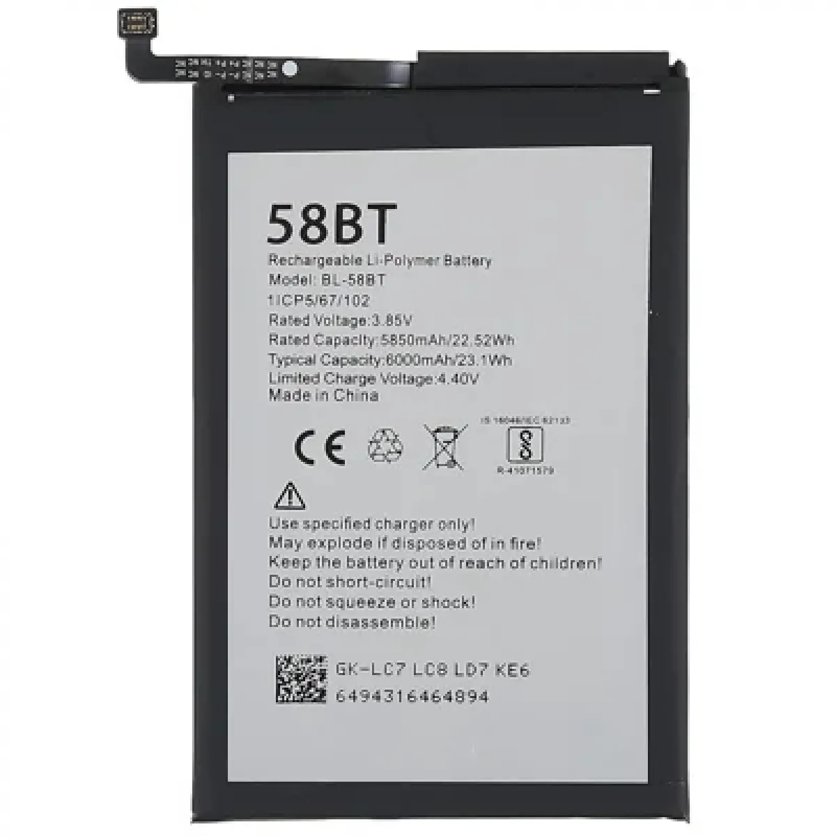 Tecno Pova 4 Batarya Pil Orjinal Mah Logosuz Ürün BL-58BT Tecno Pova 4 Batarya Pil Orjinal Mah Logosuz Ürün BL-58BT