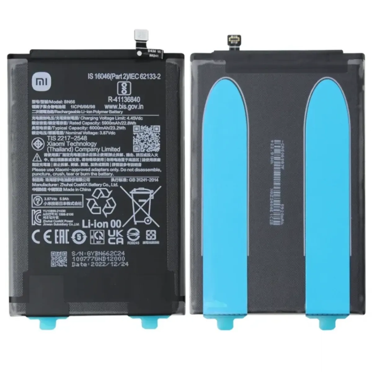 Xiaomi Poco C40 Batarya Pil Orjinal Mah Logosuz Ürün BN66 Xiaomi Poco C40 Batarya Pil Orjinal Mah Logosuz Ürün BN66