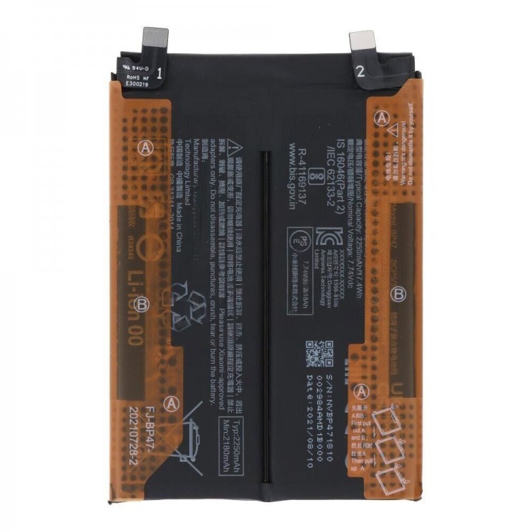 Xiaomi Redmi Note 11 PRO PLUS Batarya Pil Orjinal Mah Logosuz Ürün BP47