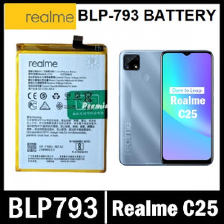 Realme C25 Batarya Pil Orjinal Mah Logosuz Ürün BLP791