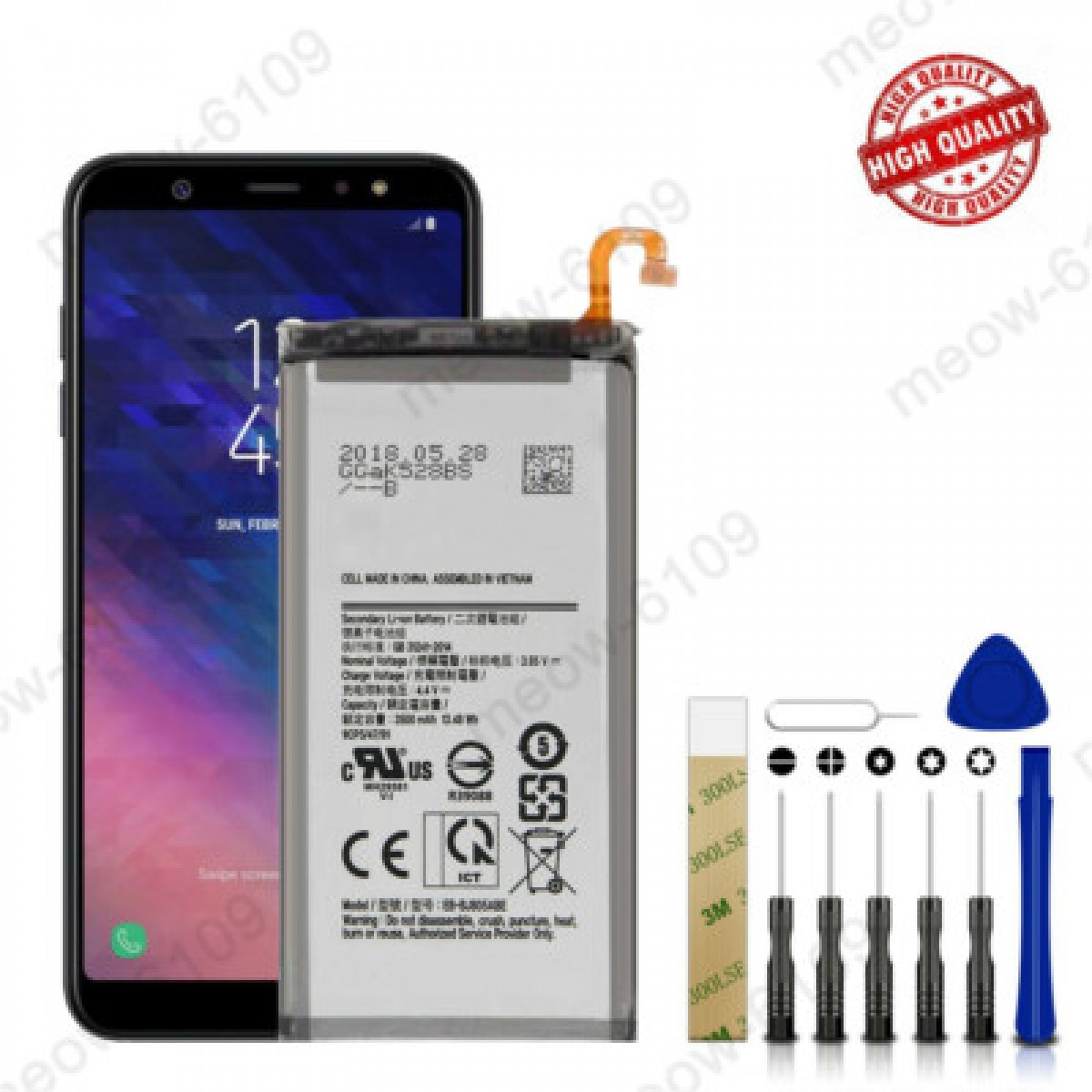 Samsung J8 (J810) Batarya Pil Orjinal Mah Logosuz Ürün EB-BJ810ABY Samsung J8 (J810) Batarya Pil Orjinal Mah Logosuz Ürün EB-BJ810ABY