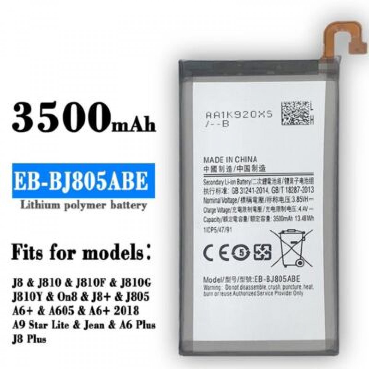 Samsung J8 (J810) Batarya Pil Orjinal Mah Logosuz Ürün EB-BJ810ABY Samsung J8 (J810) Batarya Pil Orjinal Mah Logosuz Ürün EB-BJ810ABY