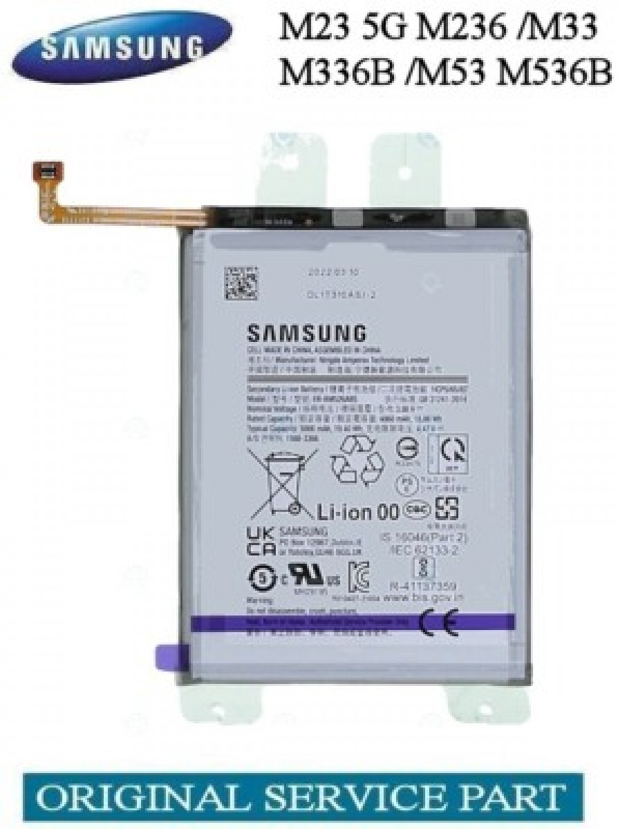 Samsung M23 (M235) Batarya Pil Orjinal Mah Logosuz Ürün EB-BM235ABY Samsung M23 (M235) Batarya Pil Orjinal Mah Logosuz Ürün EB-BM235ABY