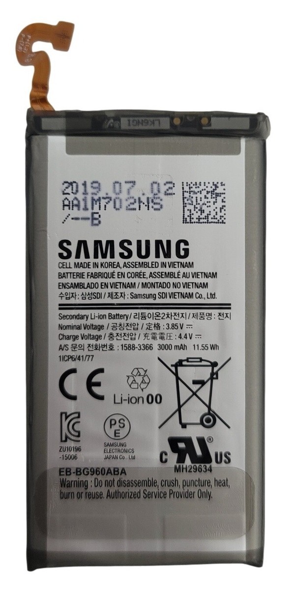Samsung G960 (S9) Batarya Pil Orjinal Mah Logosuz Ürün EB-BG960ABY