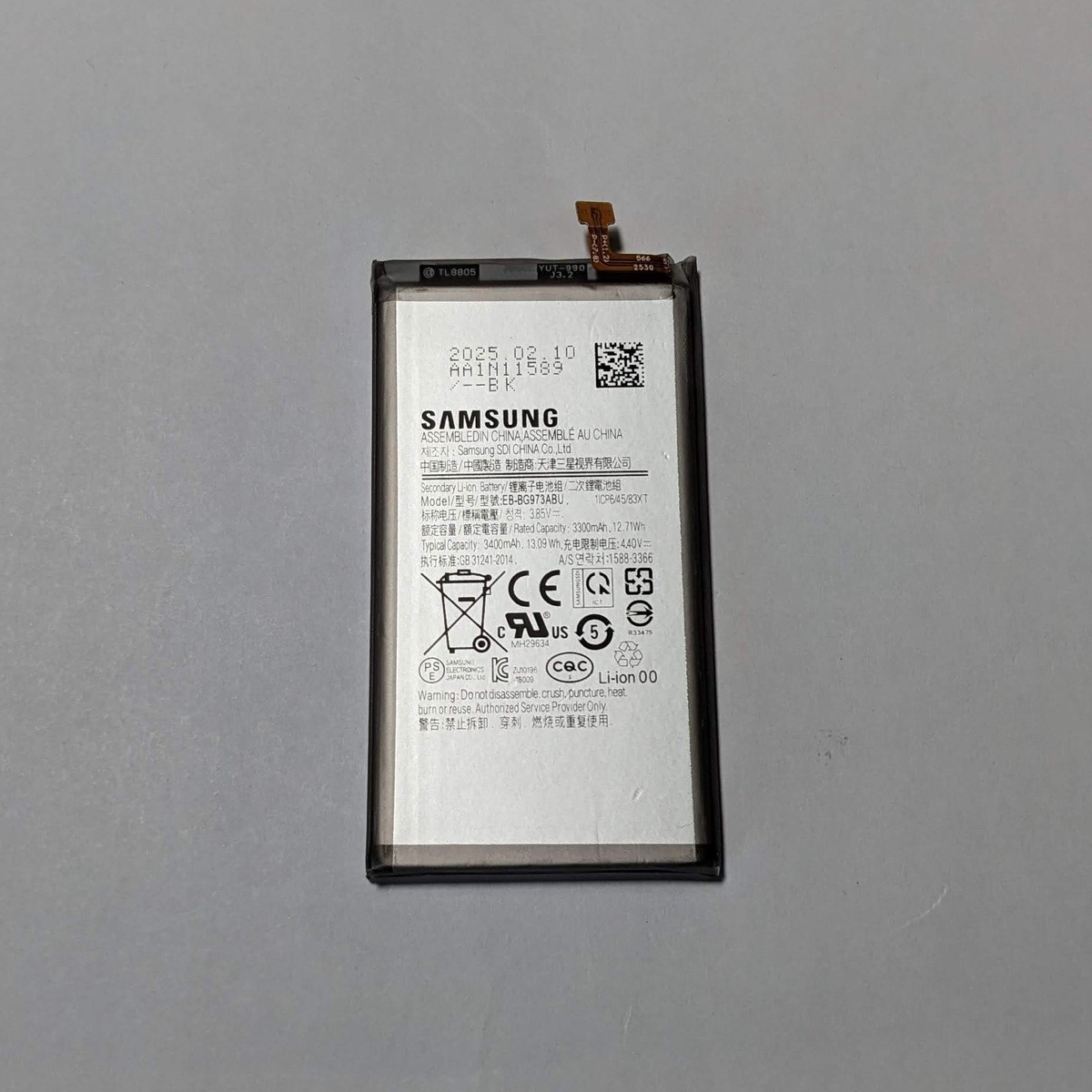 Samsung S10 Batarya Pil Orjinal Mah Logosuz Ürün EB-BG973ABY Samsung S10 Batarya Pil Orjinal Mah Logosuz Ürün EB-BG973ABY