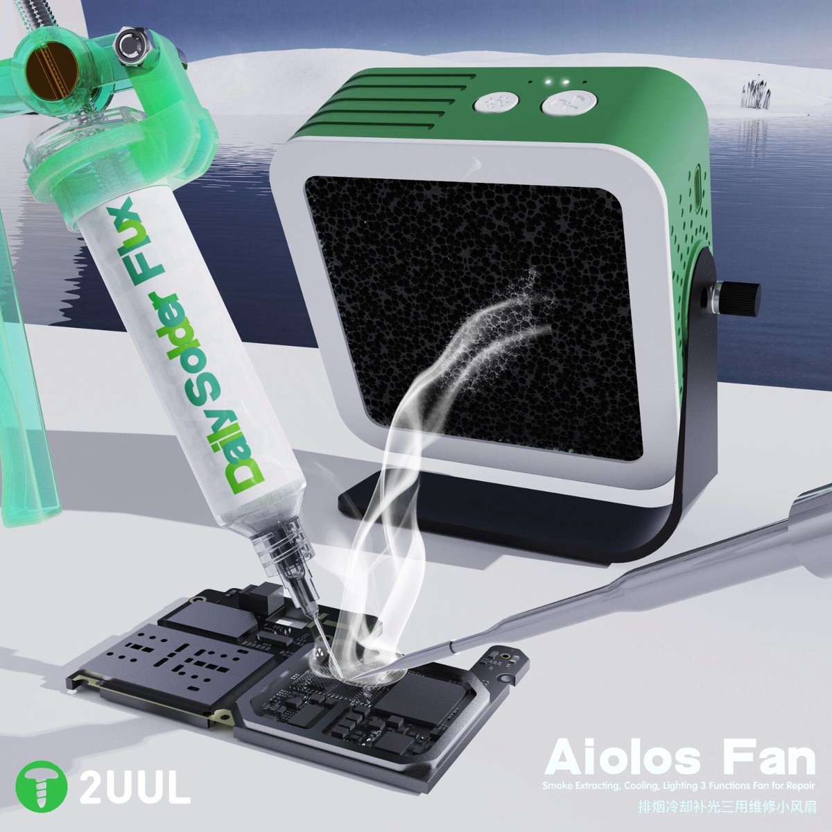 2Uul Da98 Masa Üstü Duman Emici Fan 2Uul Da98 Masa Üstü Duman Emici Fan
