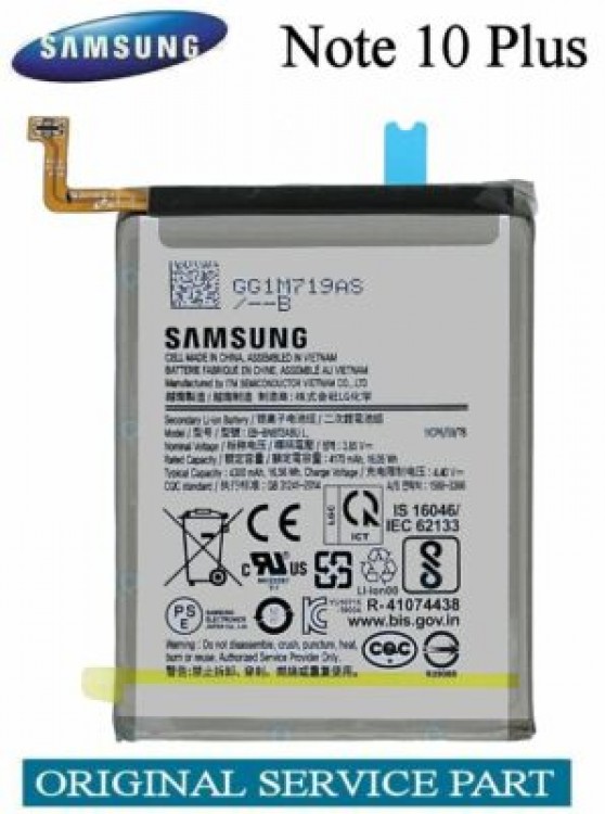 Samsung Note 10 PLUS Batarya Pil Orjinal Mah Logosuz Ürün EB-BN975ABY