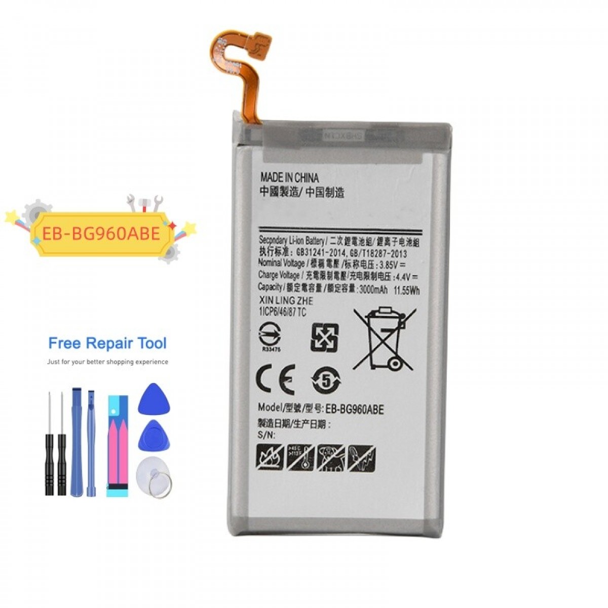 Samsung G960 (S9) Batarya Pil Orjinal Mah Logosuz Ürün EB-BG960ABY
