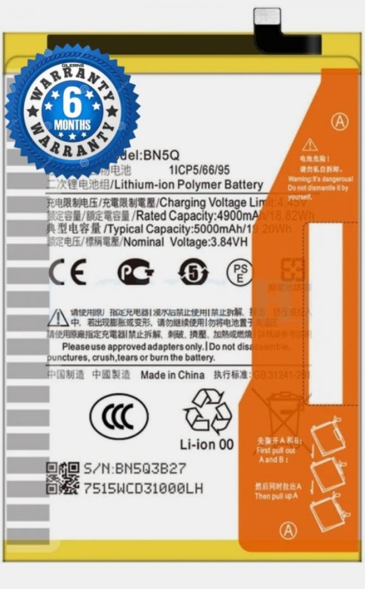 Xiaomi Redmi 13C Batarya Pil Orjinal Mah Logosuz Ürün BN5Q