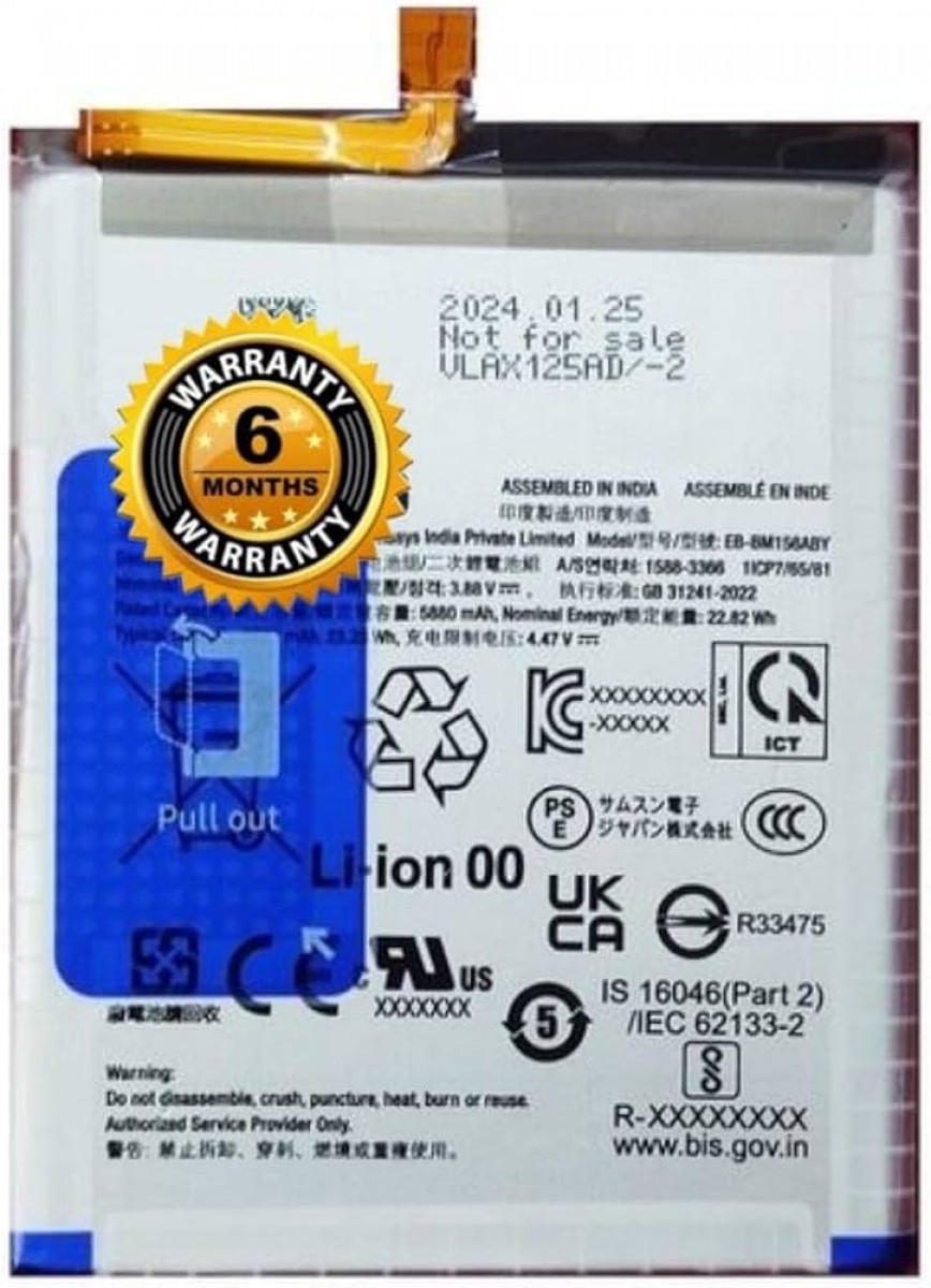 Samsung M15 Batarya Pil Orjinal Mah Logosuz Ürün EB-BM156ABY