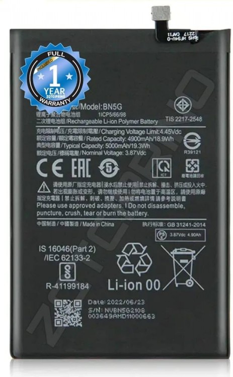 Xiaomi Redmi 10C Batarya Pil Orjinal Mah Logosuz Ürün BN5G