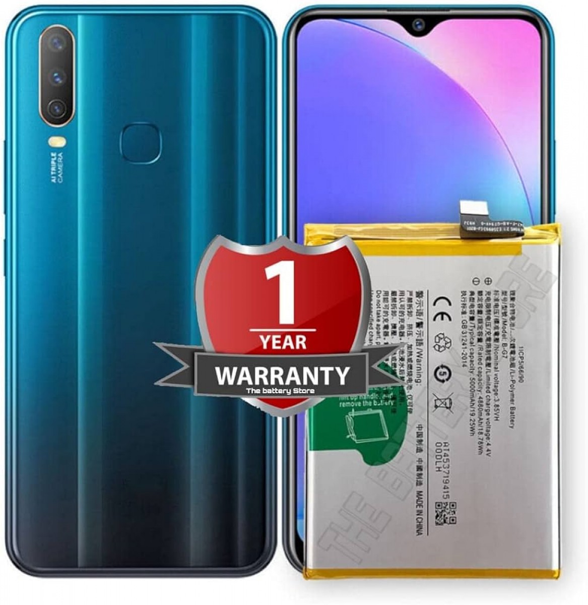 Vivo Y17S Batarya Pil Orjinal Mah Logosuz Ürün B-G7