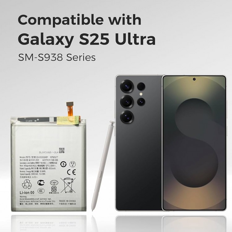 Samsung S25 Ultra Batarya Pil Orjinal Mah Logosuz Ürün EB-BS938ABY
