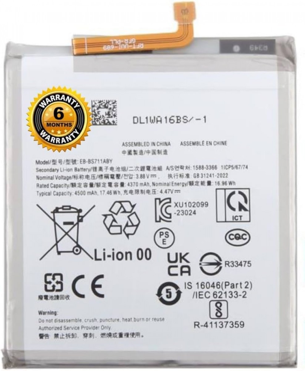 Samsung S23FE Batarya Pil Orjinal Mah Logosuz Ürün EB-BS711ABY Samsung S23FE Batarya Pil Orjinal Mah Logosuz Ürün EB-BS711ABY