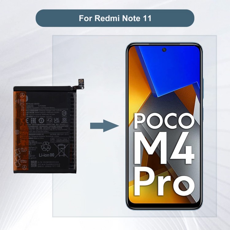 Xiaomi Redmi Note 11E Batarya Pil Orjinal Mah Logosuz Ürün BN5D
