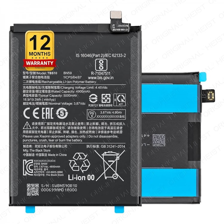 Xiaomi Redmi Note 10S Batarya Pil Orjinal Mah Logosuz Ürün BN59