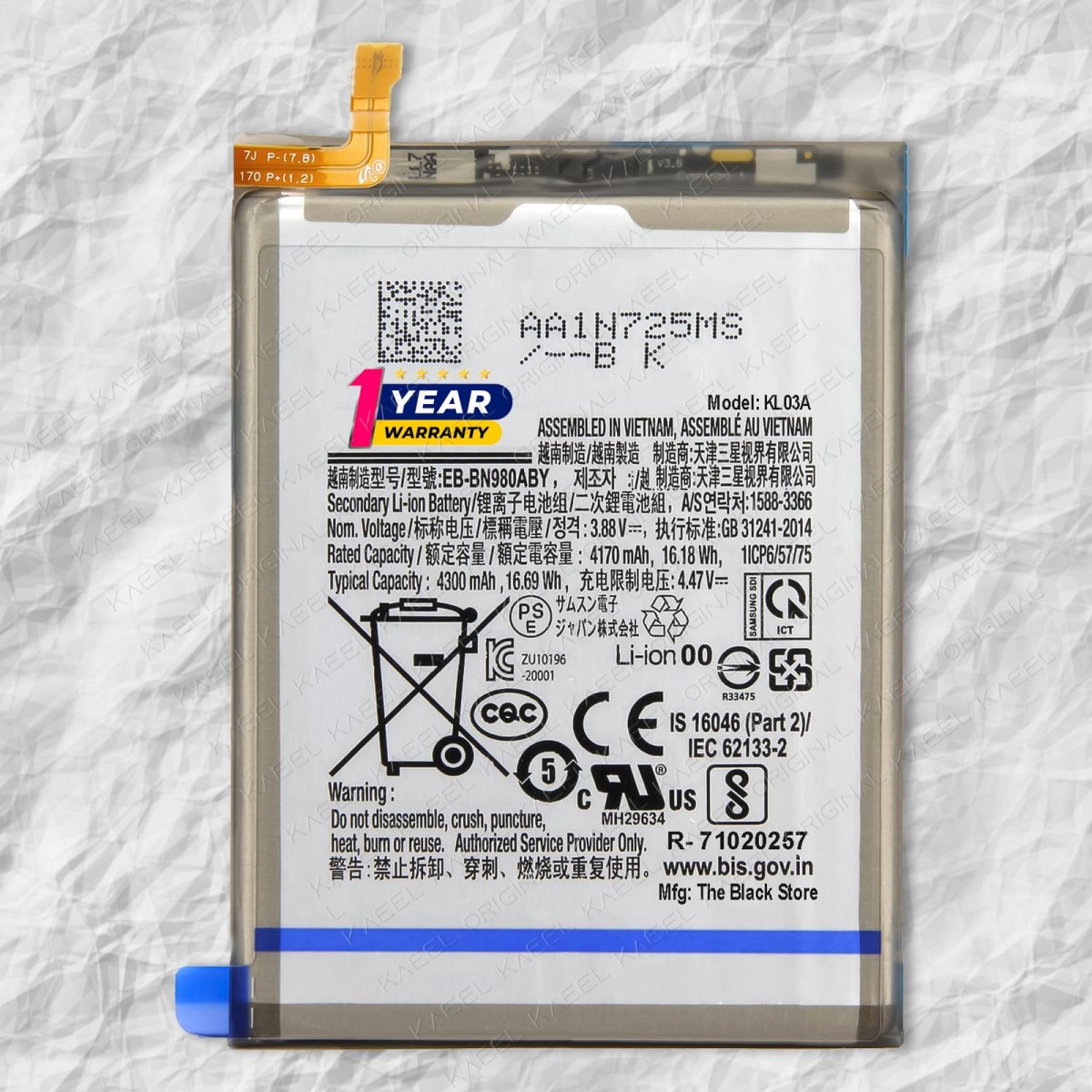 Samsung Note 20 Batarya Pil Orjinal Mah Logosuz Ürün EB-BN980ABY