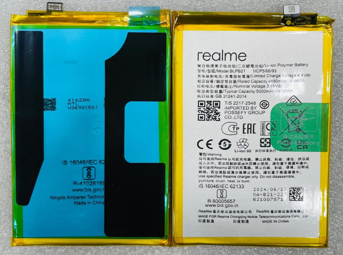 Realme C61 Batarya Pil Orjinal Mah Logosuz Ürün